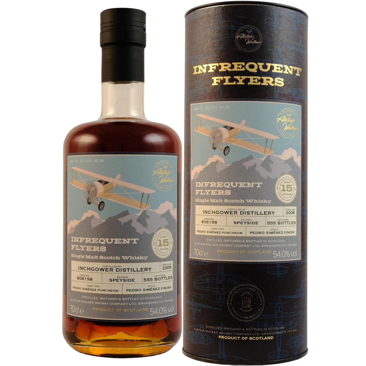 Infrequent Flyers - Inchgower 15 YO PX Sherry Finish