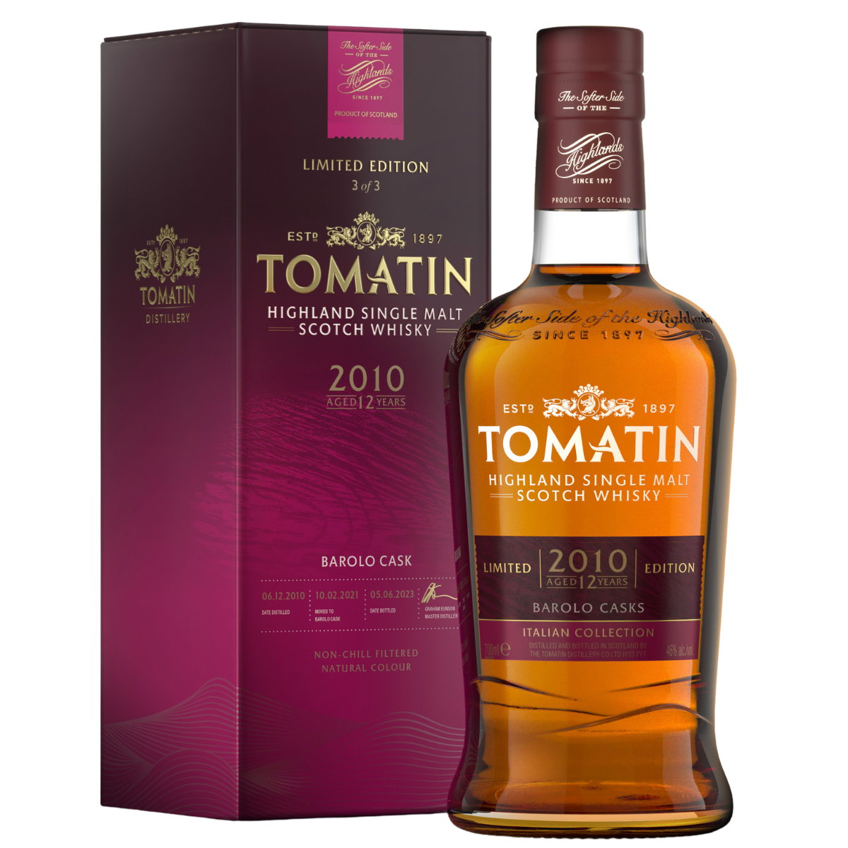 Tomatin 12 yo Italian Collection - Barolo Cask