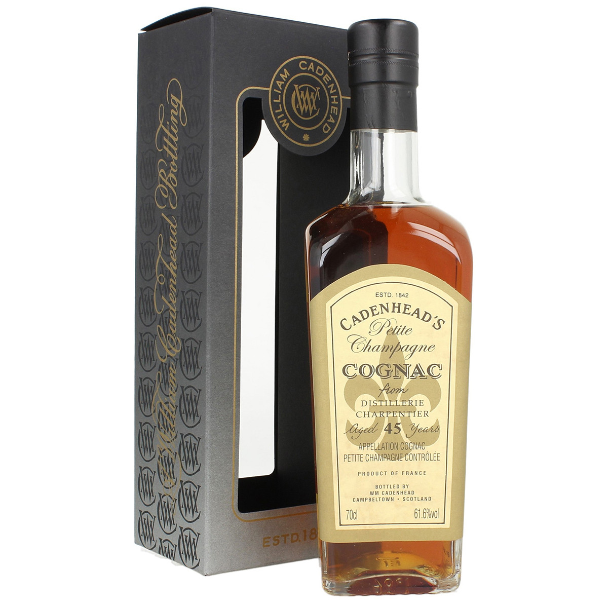 Cadenhead's Cognac Charpentier 45 YO