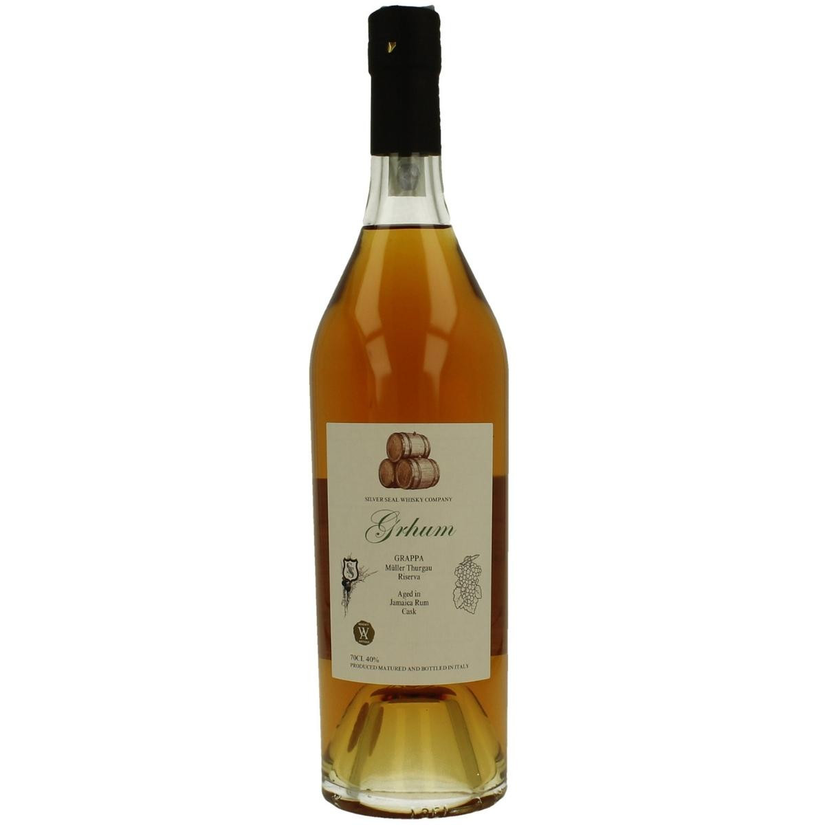 Silver Seal Grappa Grhum Muller Thurgau Riserva 2021 Jamaica Rum Cask